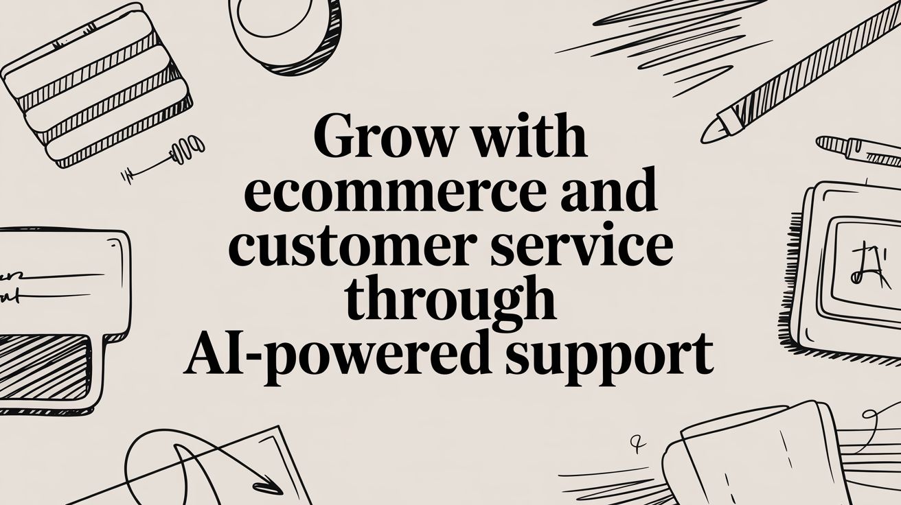 Grow with ecommerce and customer service through AI-powered support