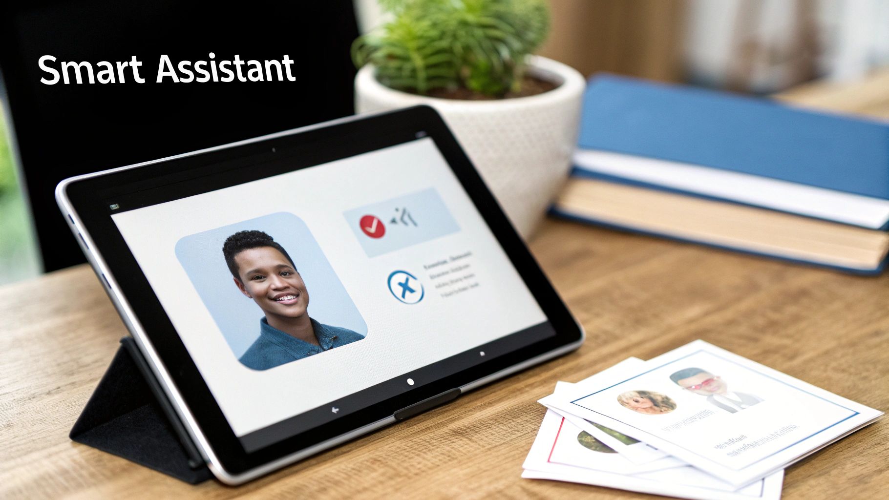 An AI assistant chatbot icon integrated into a chat interface on a smartphone.