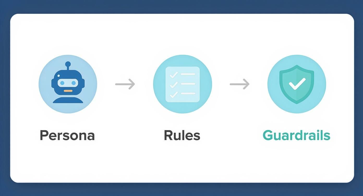 Infographic about how to build a chatbot