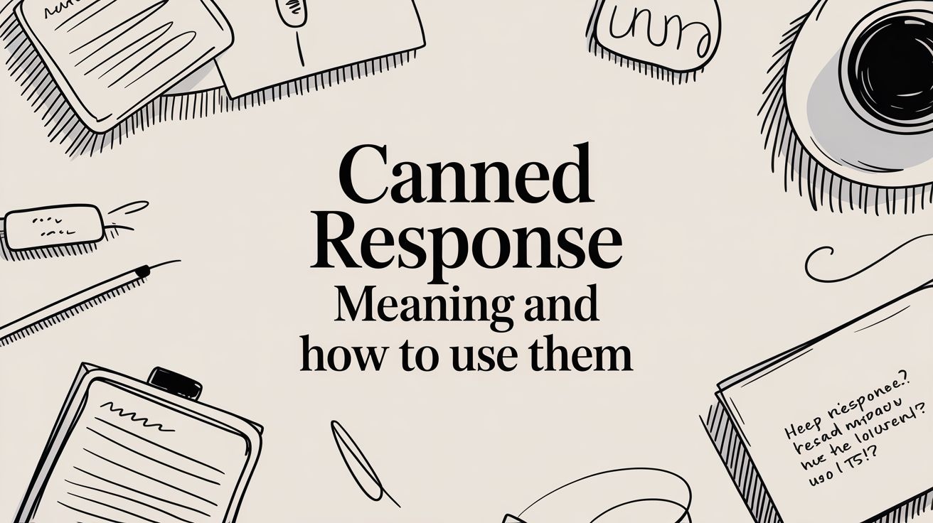 Canned Response Meaning and How to Use Them