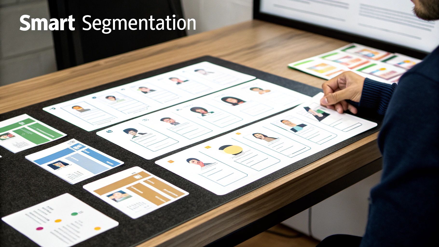 A person interacts with 