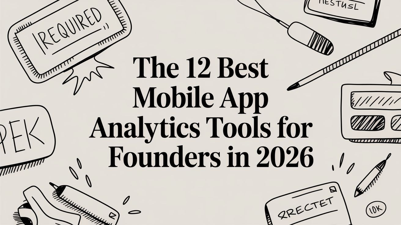 The 12 Best Mobile App Analytics Tools for Founders in 2026