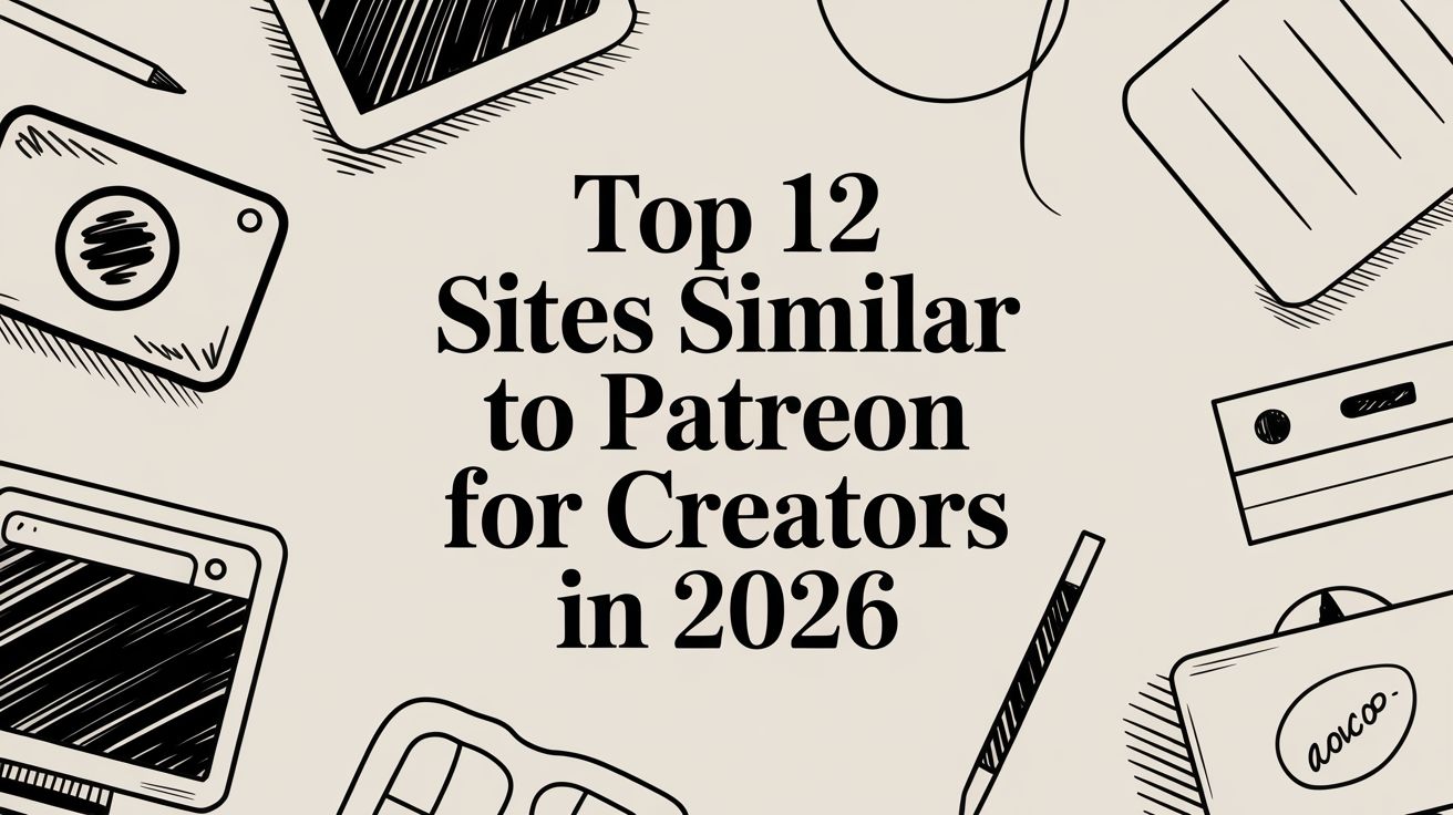 Top 12 Sites Similar to Patreon for Creators in 2026