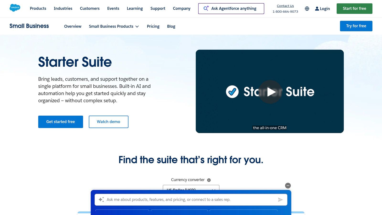 Salesforce Starter Suite (Salesforce Sales)