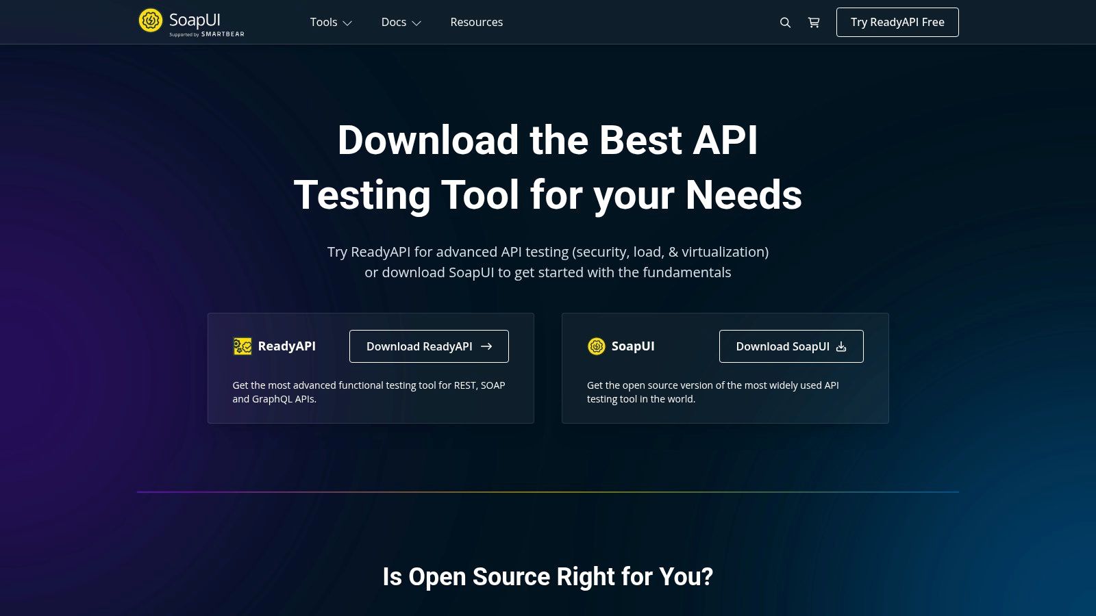 ReadyAPI (SmartBear) & SoapUI Open Source