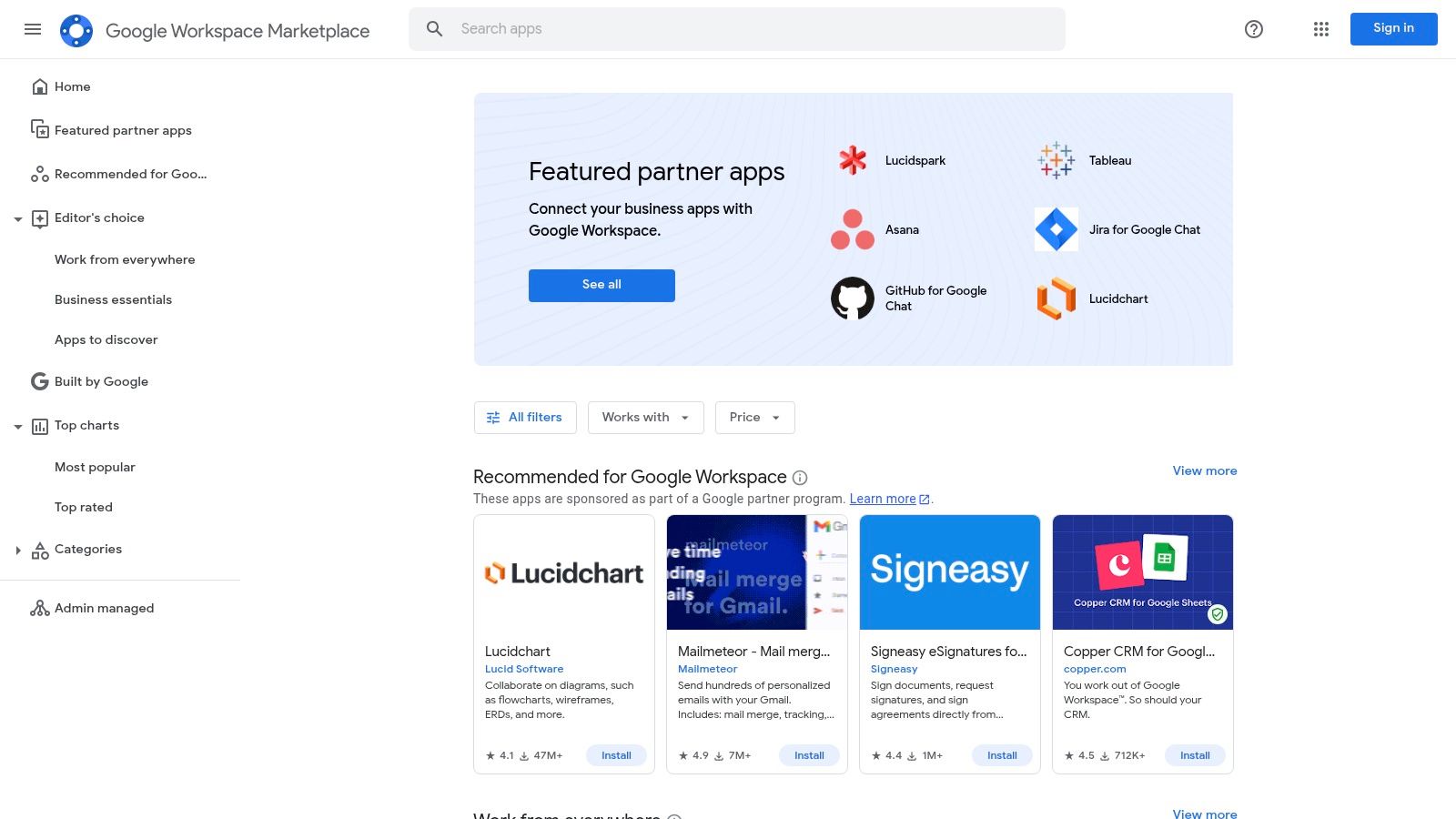 Google Workspace Marketplace