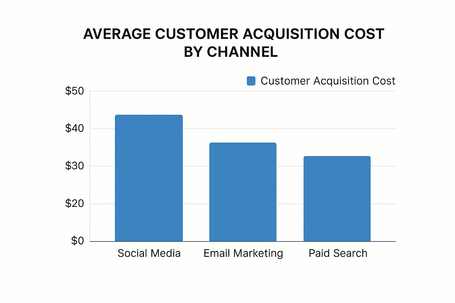Infographic about reduce customer acquisition cost