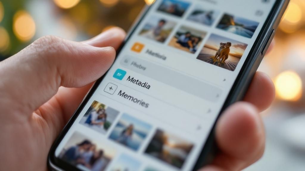 Organizing digital photos on a computer