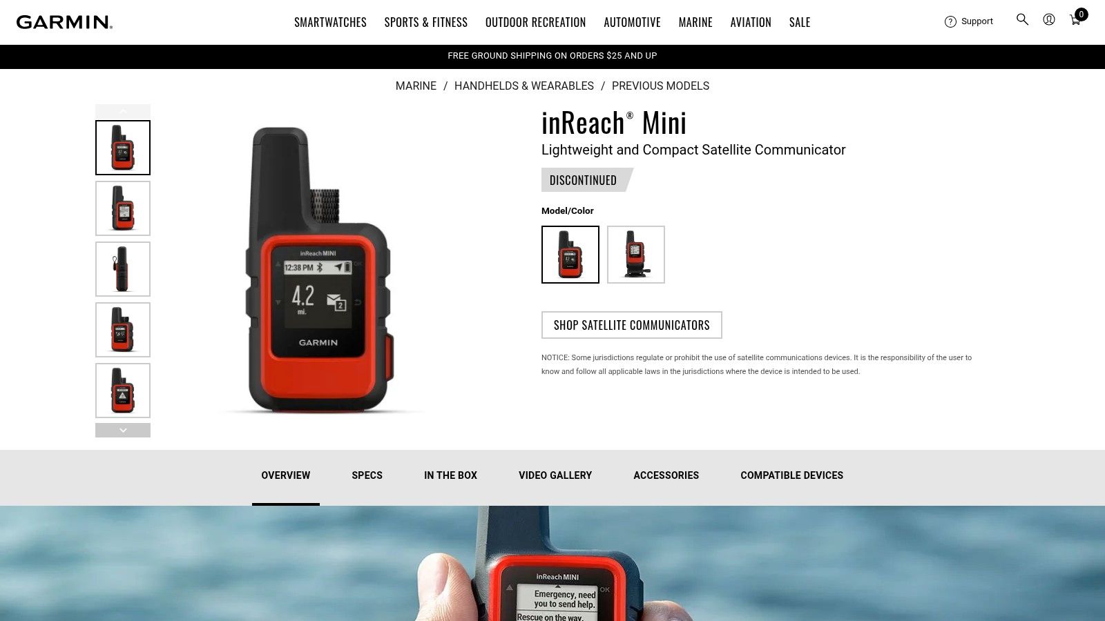 Garmin inReach Mini 2