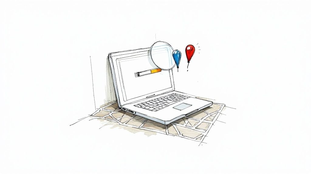 Screenshot from the Missing People charity website, showing their helpline number and appeals for missing individuals.