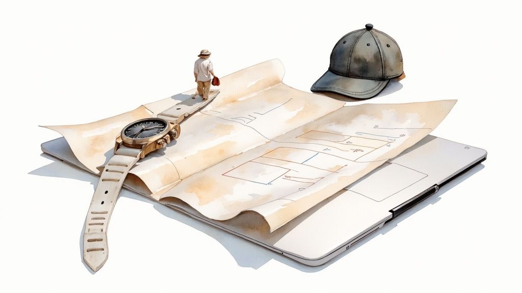 A close-up shot of a detective's hand writing notes in a small notepad with a pen.