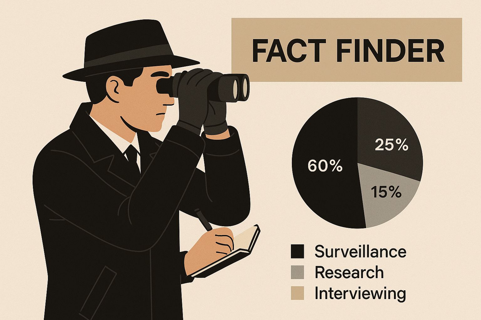 Infographic about private detective
