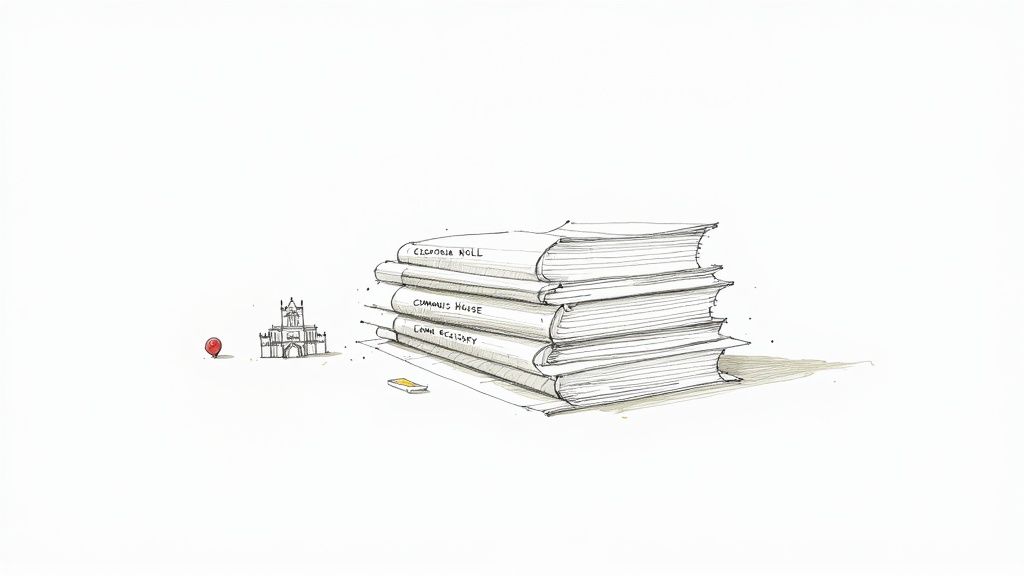 A person reviewing a detailed report on a laptop, indicating paid search results.