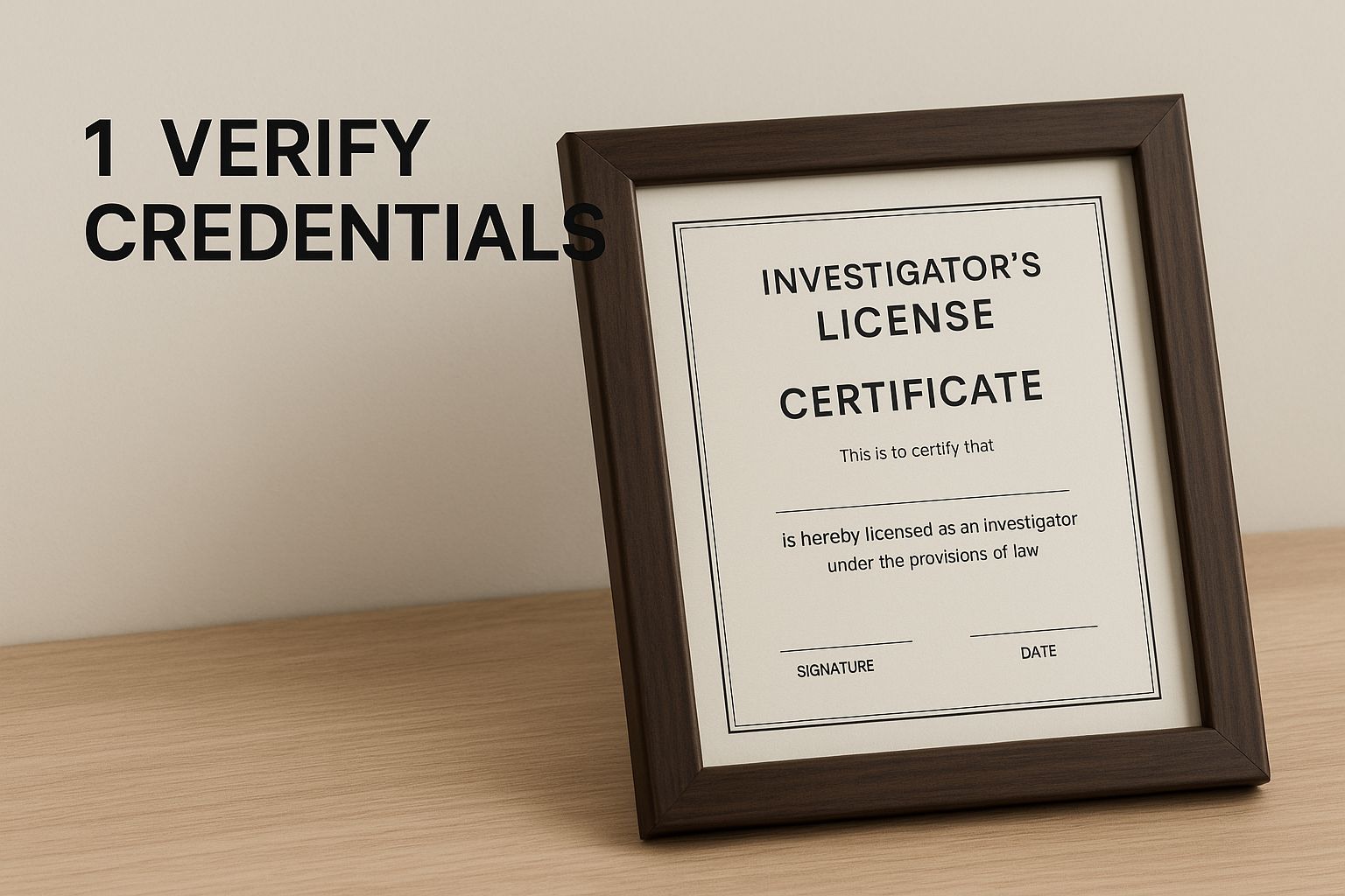 Infographic about how to find a good private investigator