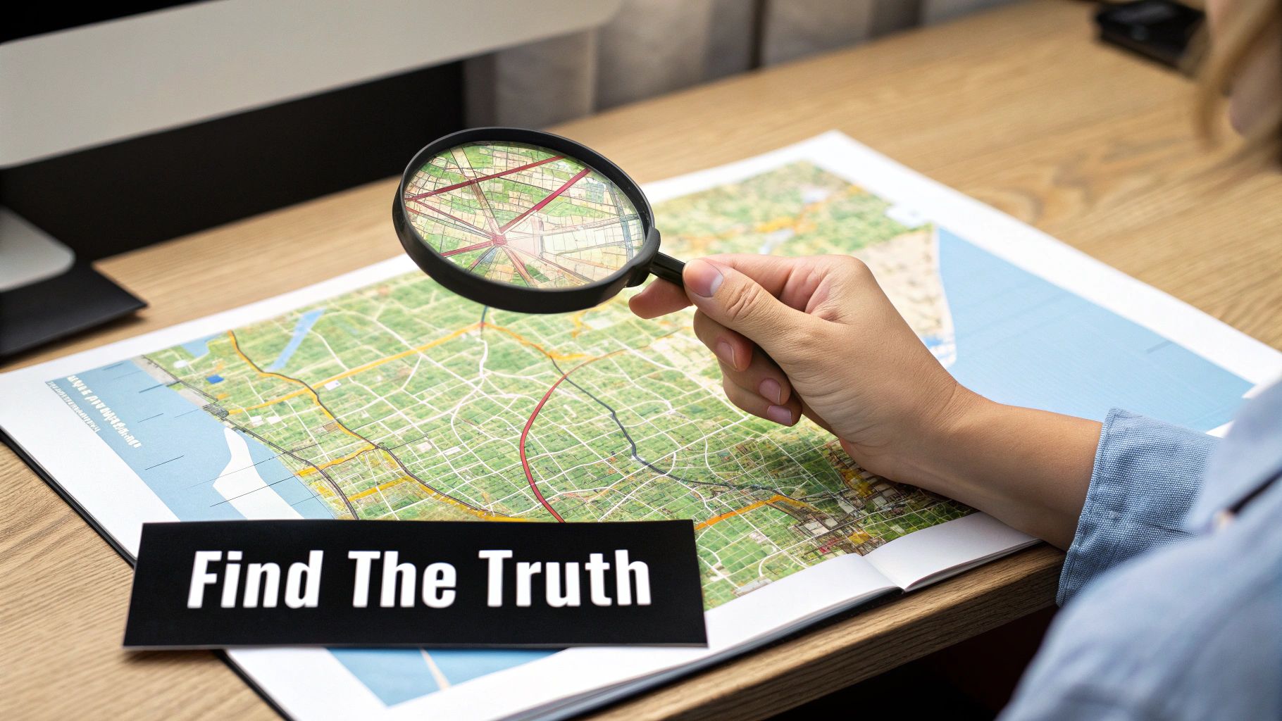 A private investigator discreetly observing a street in London