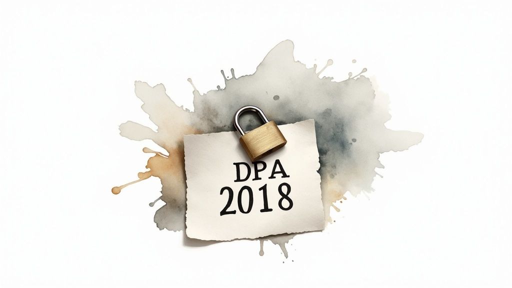 A gavel and law books, representing UK privacy laws