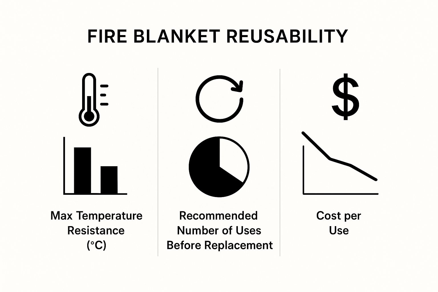 Infographic about are fire blankets reusable