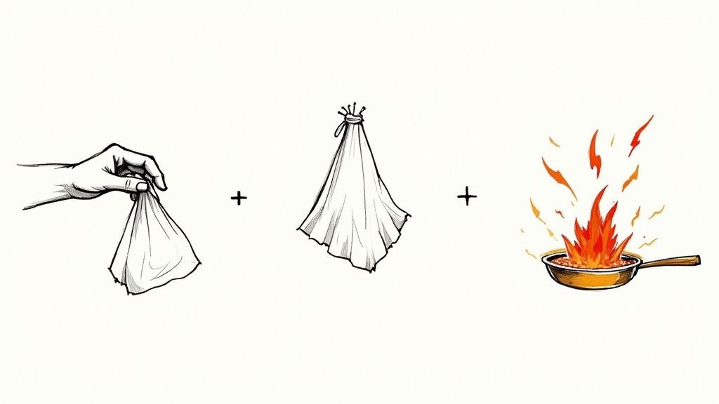 Fire Blanket in Action