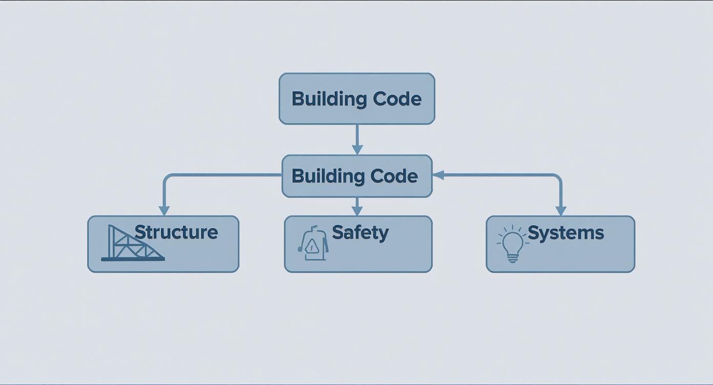 Infographic about what is a building code