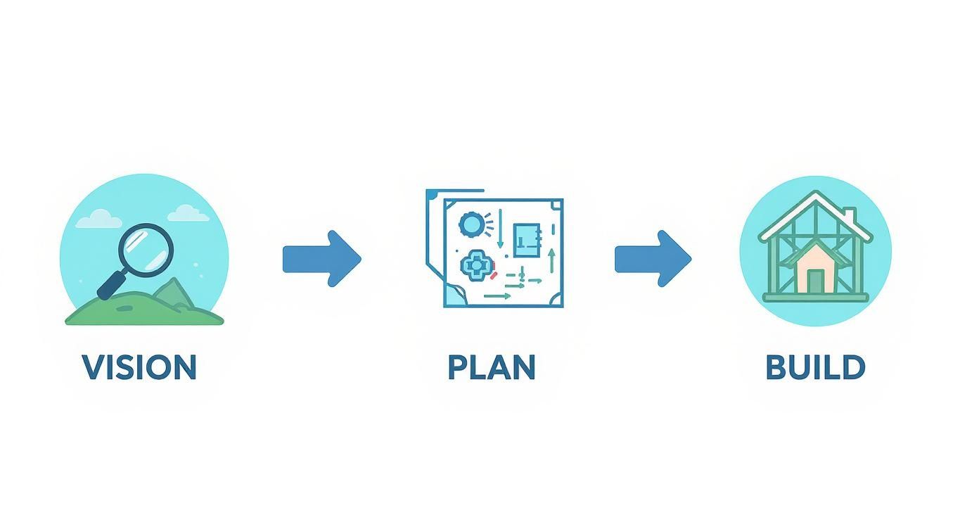 Infographic about home and land packages in nc