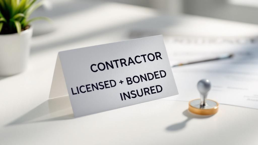 Are you licensed, bonded, and insured for my specific project?