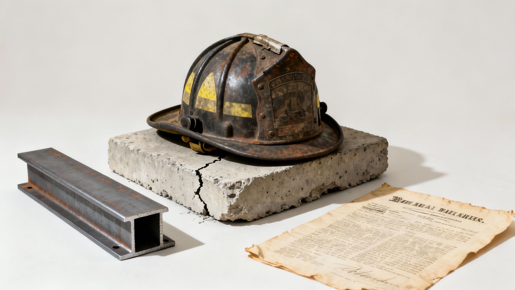 A historical black and white photo of a city after a major fire, showing the destructive power that led to new safety codes.