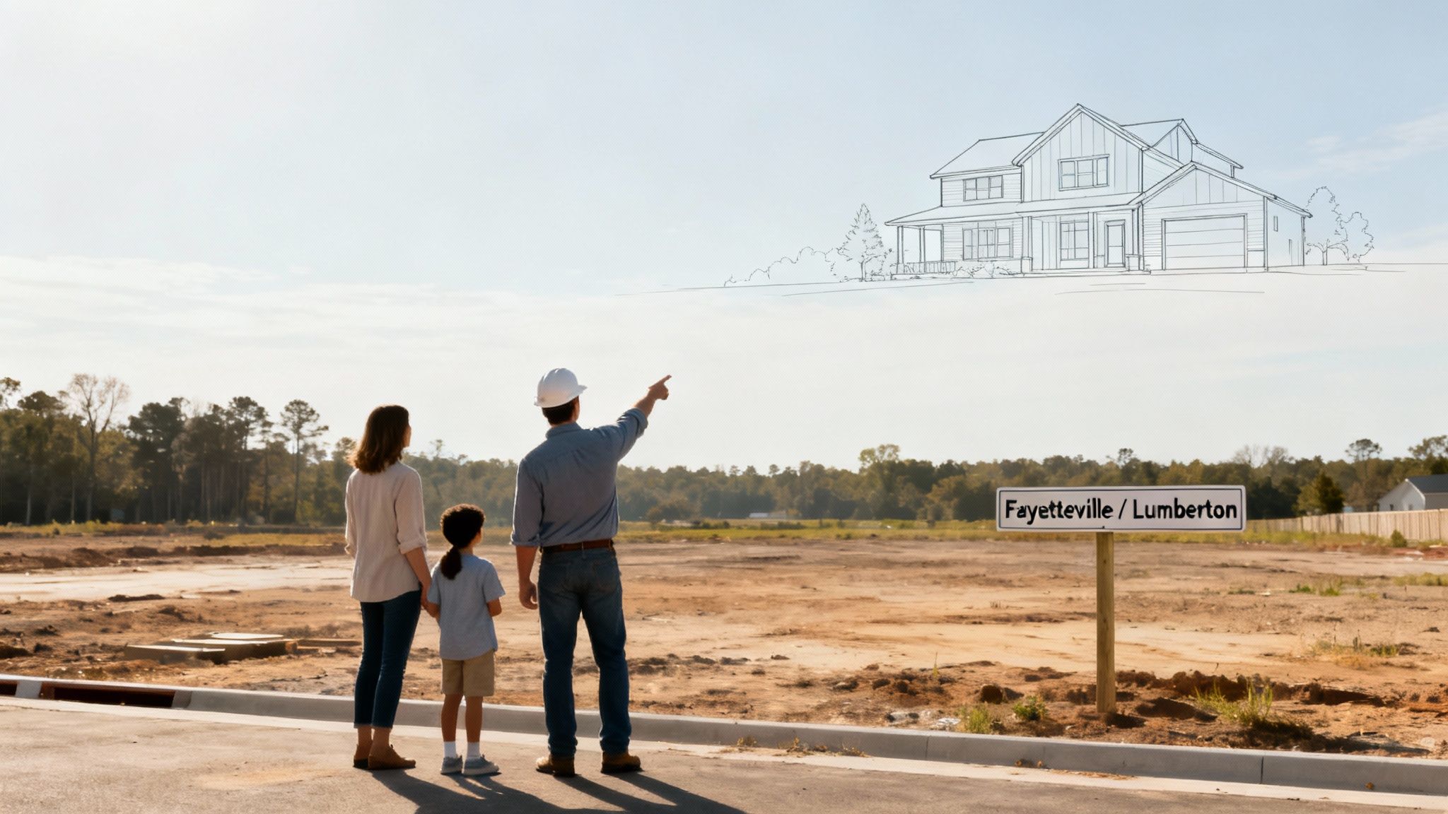 A newly constructed custom home by SEGC in North Carolina.