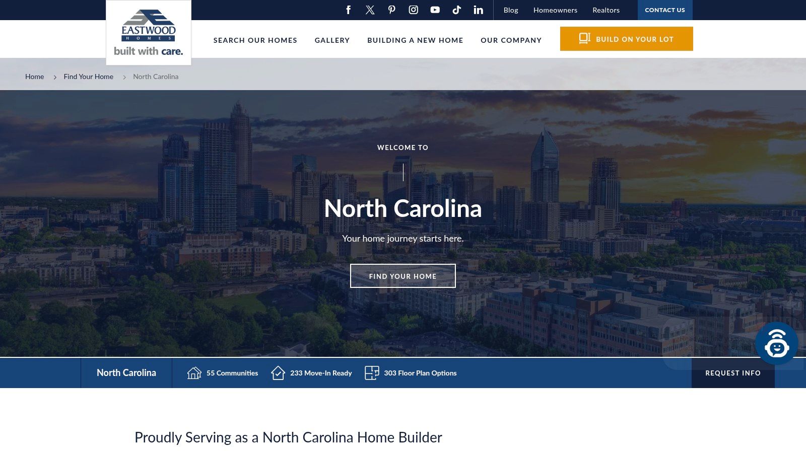 Eastwood Homes – North Carolina division