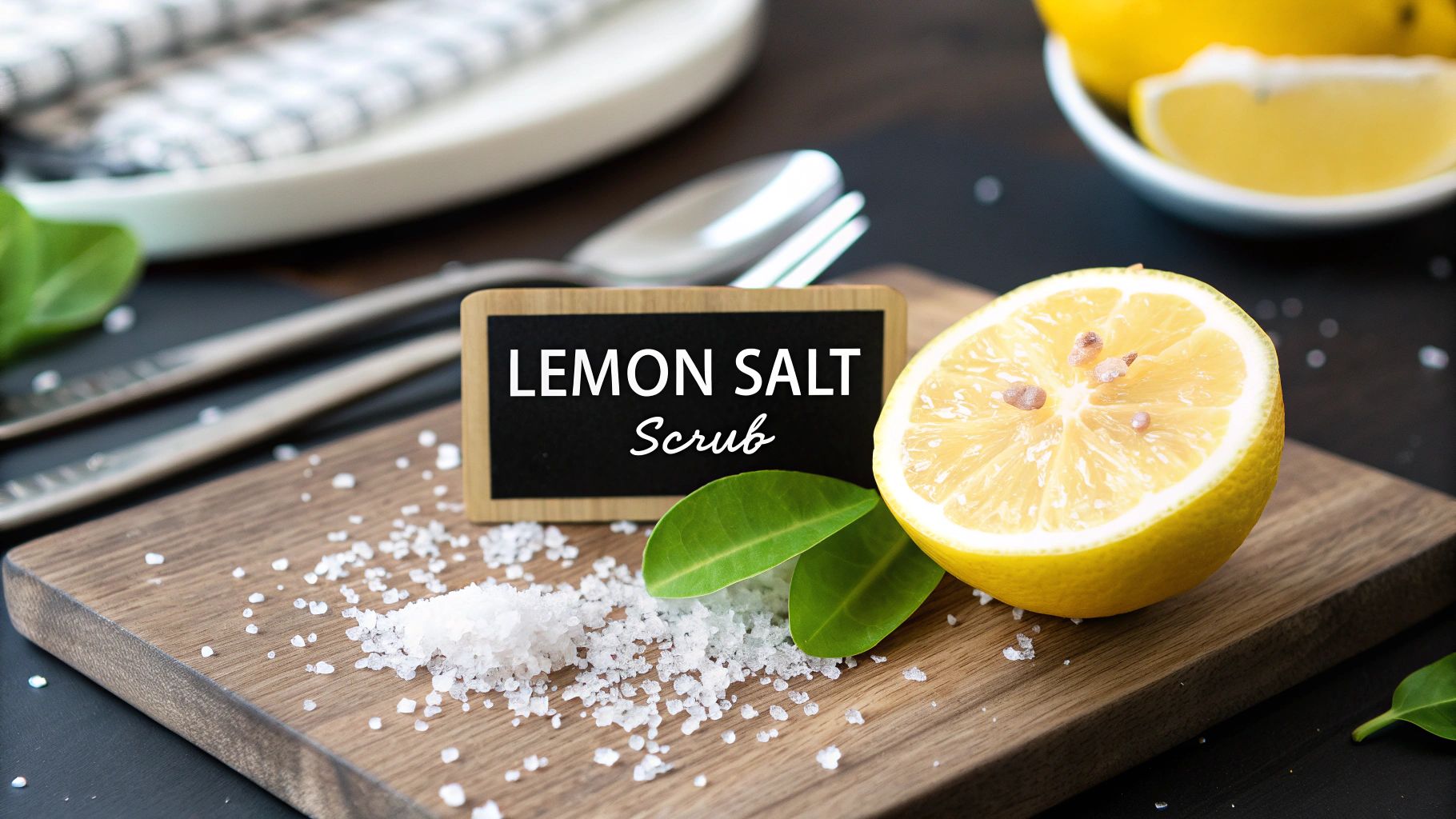 Lemon and Salt Scrub