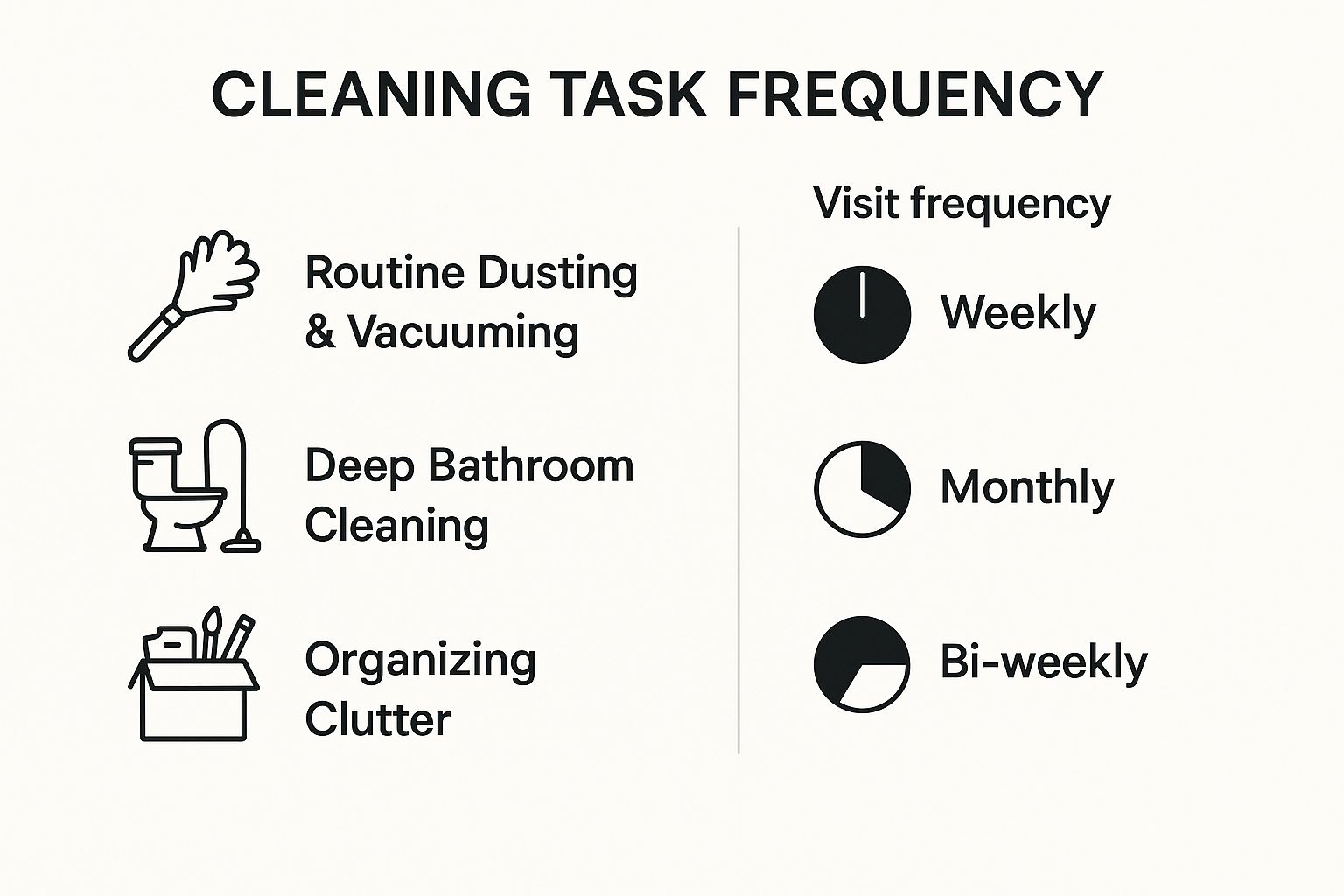 Infographic about cleaning help for seniors