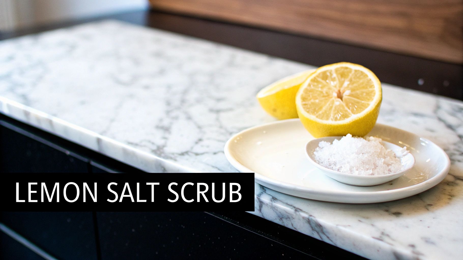 Lemon and Salt Scrub