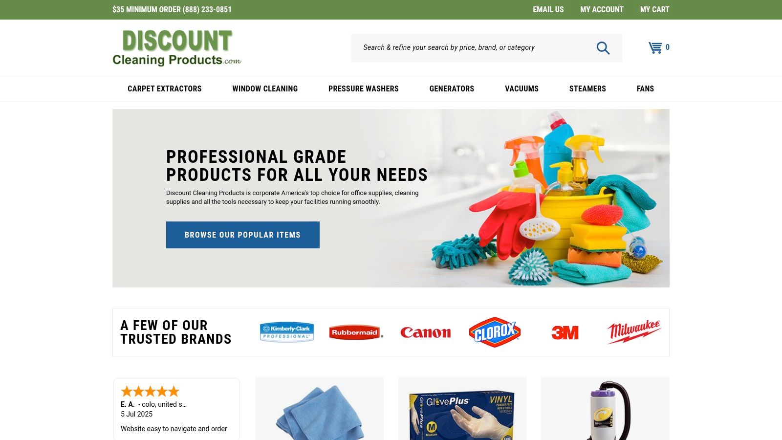 Discount Cleaning Products