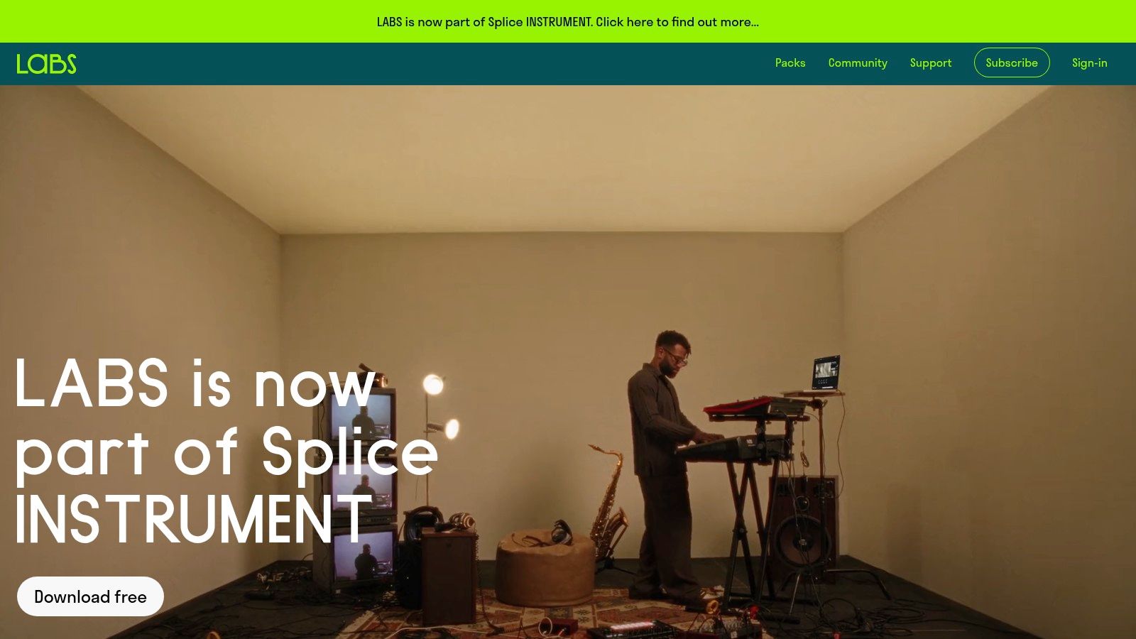 Spitfire Audio LABS (via Splice INSTRUMENT)