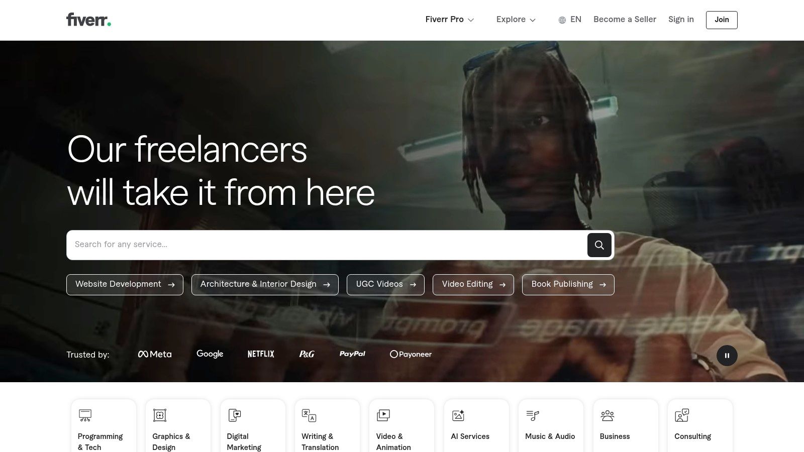 Fiverr (SoundCloud Repost Services category)