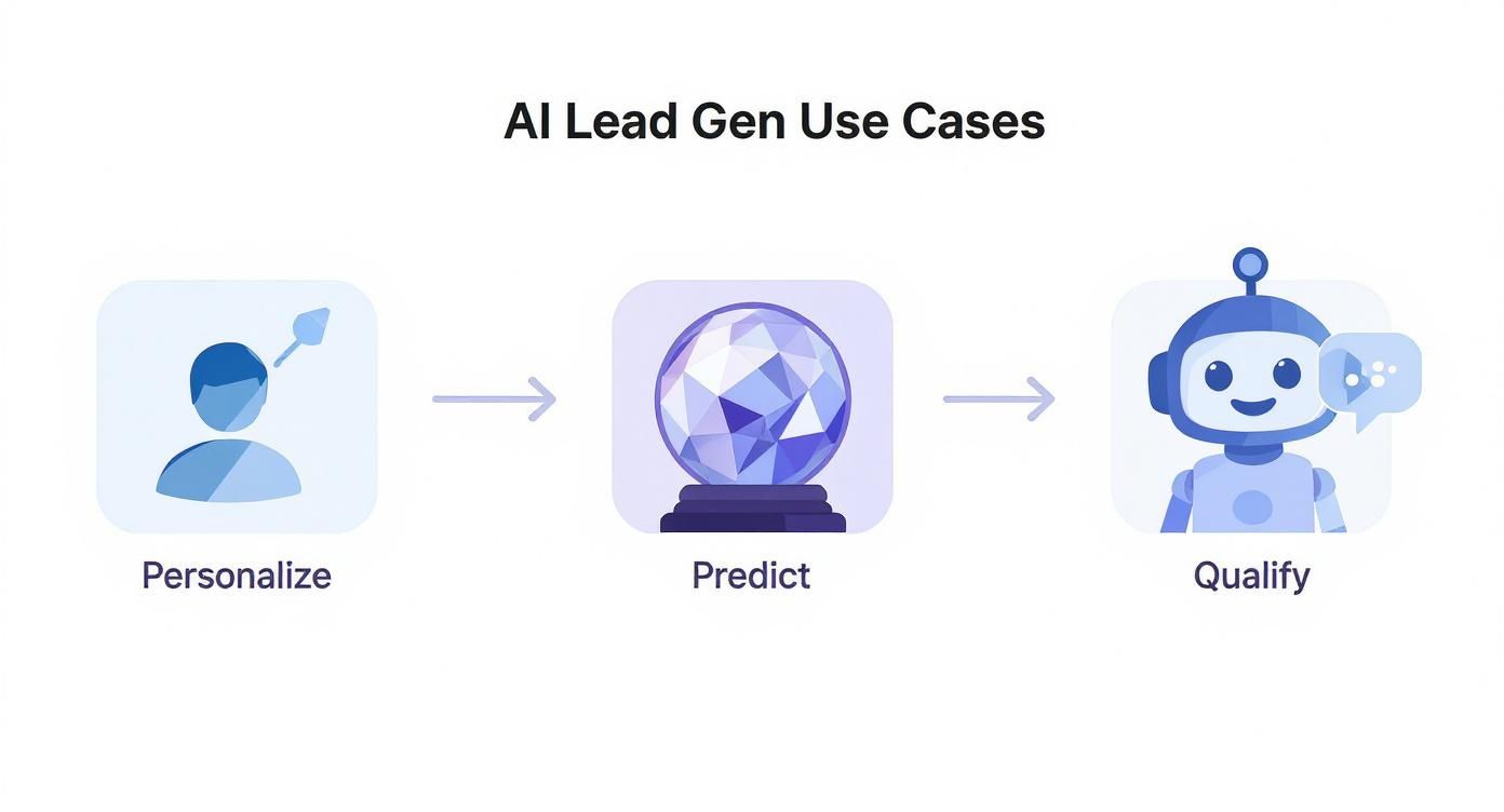Infographic about ai powered lead generation