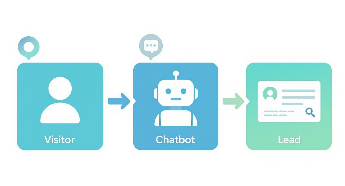 Infographic about lead generation chatbot