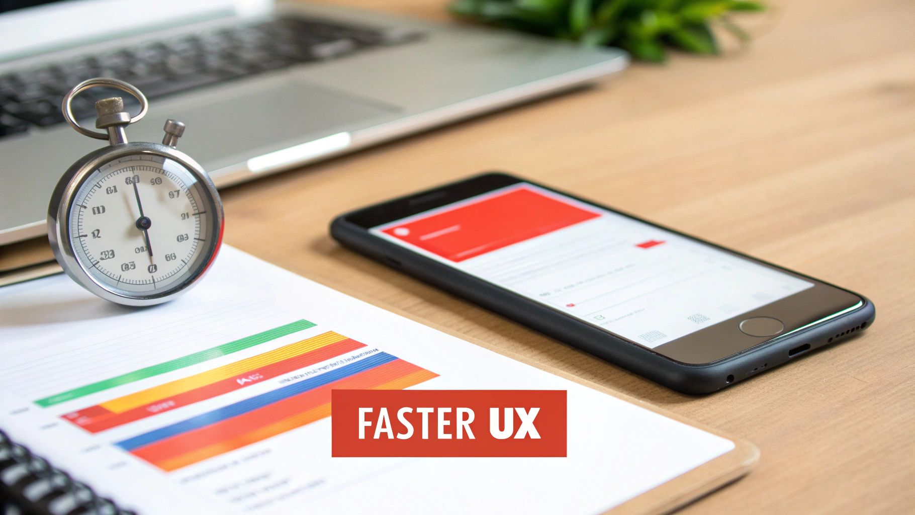 A person writing persuasive copy on a laptop to improve website conversion rate