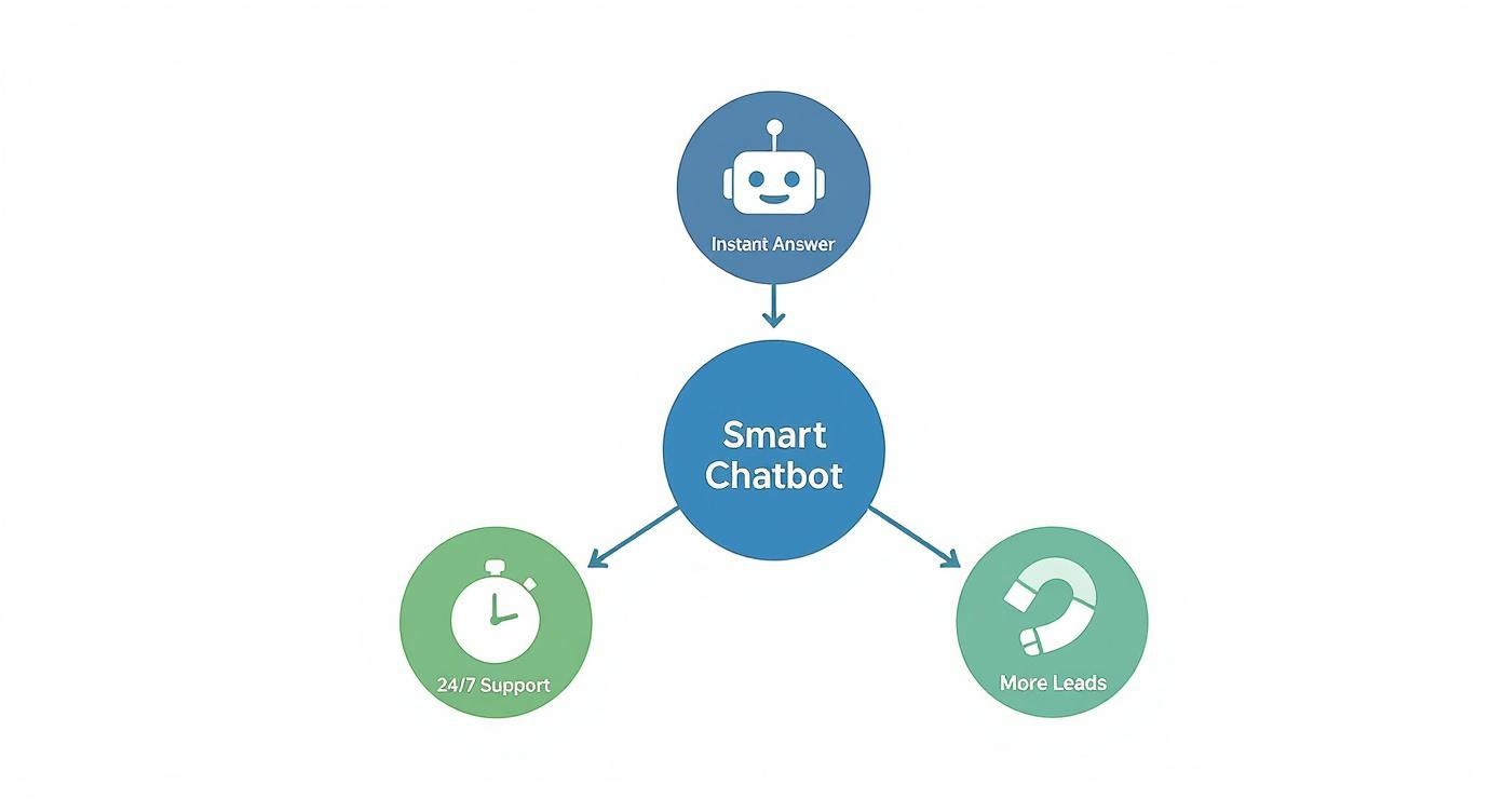 Infographic about wordpress chatbot plugins