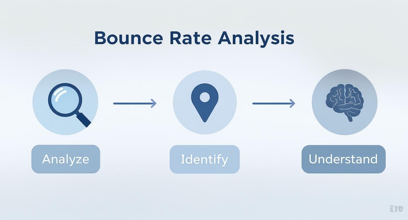 Infographic about how to reduce bounce rate on website