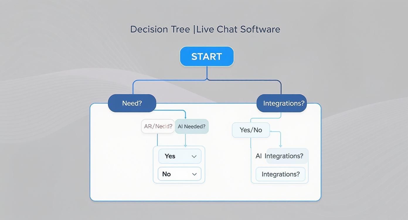Infographic about live chat software comparison