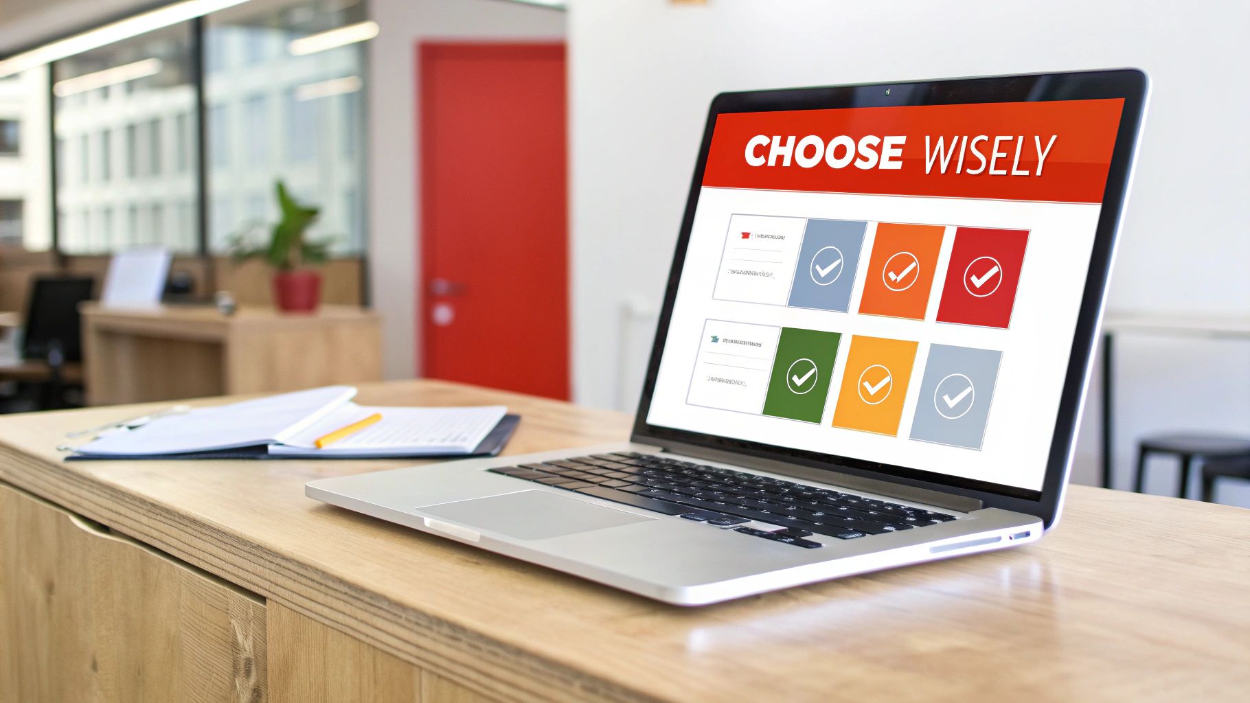 A person using live chat software on a laptop to communicate with customers, with icons representing different communication channels.