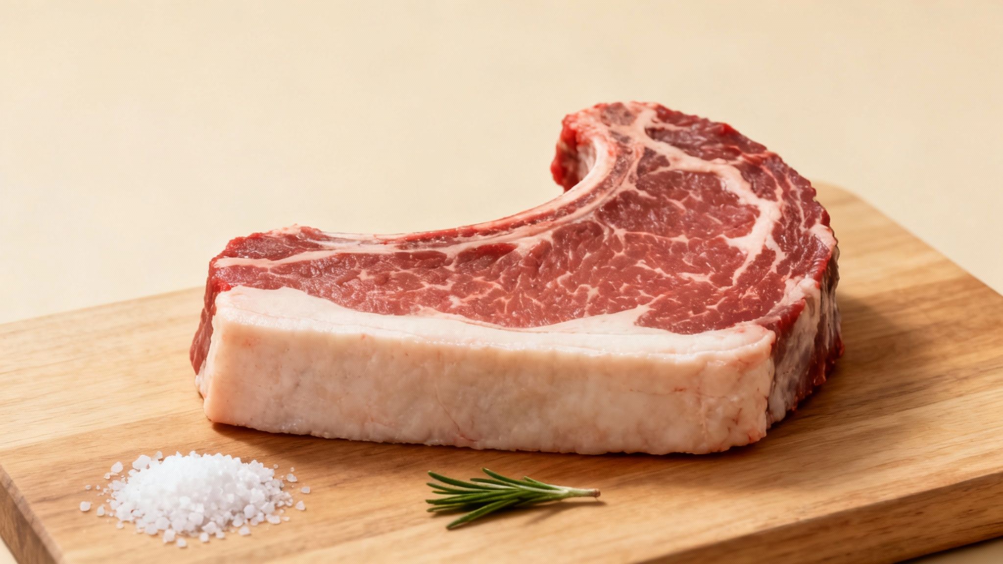A perfectly cooked picanha steak, sliced to show its juicy interior, resting on a wooden board.