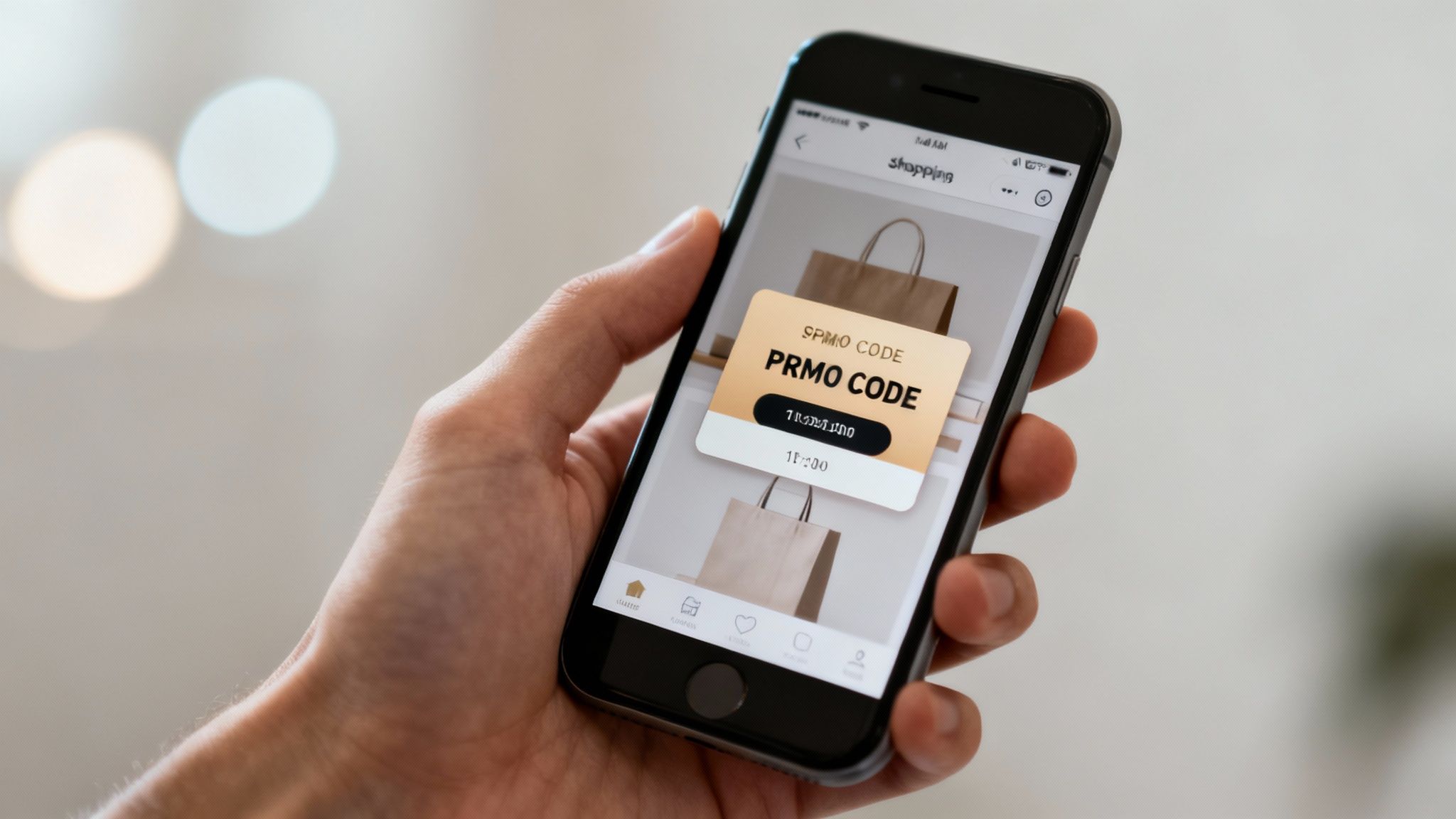 Shoppers using TikTok Shop promo codes on their phones.
