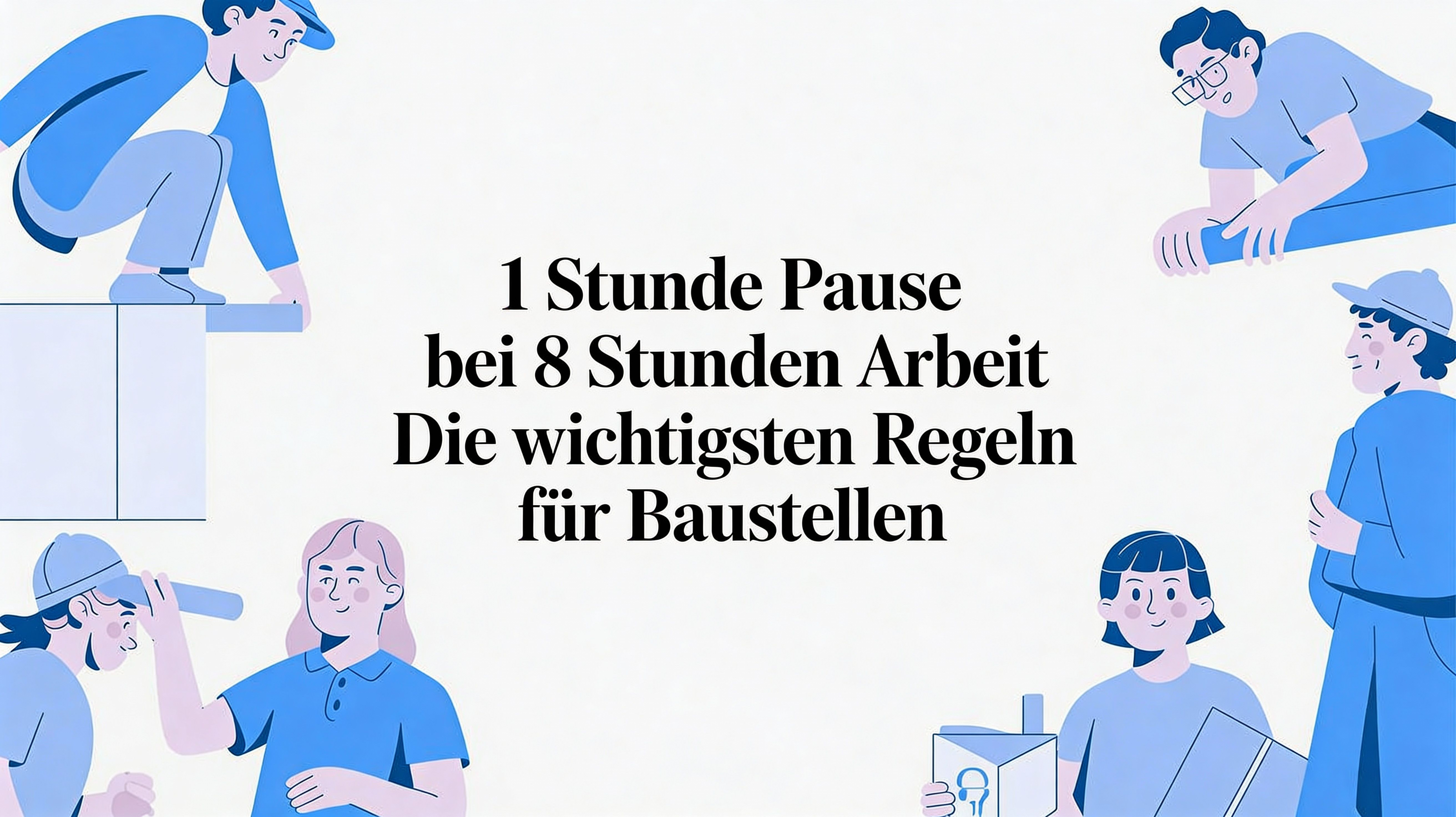 1 Stunde Pause bei 8 Stunden Arbeit: Die wichtigsten Regeln für die Baustelle