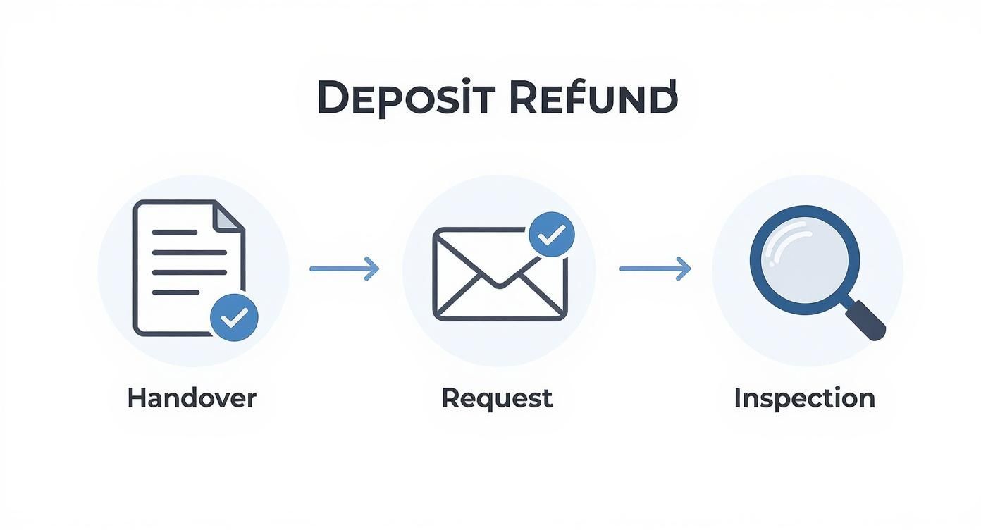 Infographic about bekommt man die kaution zurück