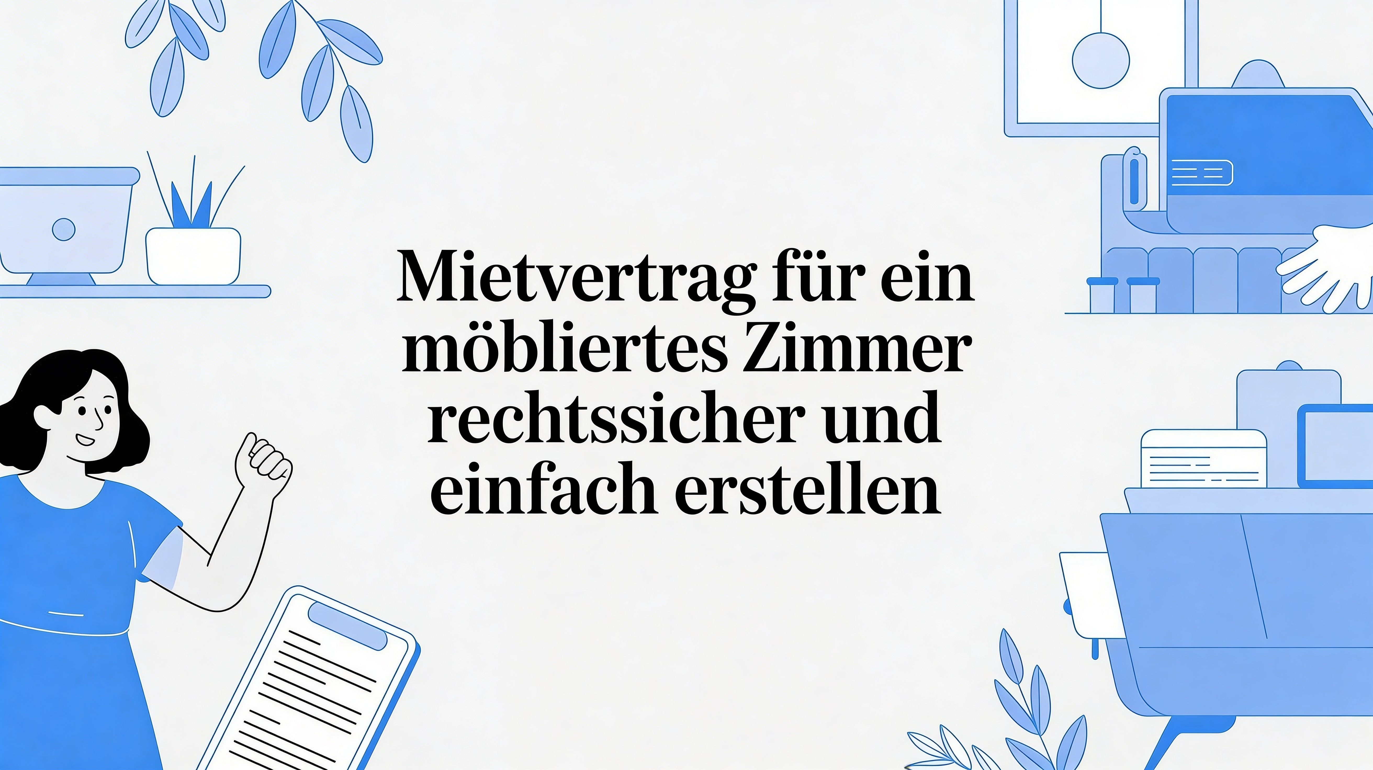 Mietvertrag für ein möbliertes Zimmer: So geht es rechtssicher und einfach