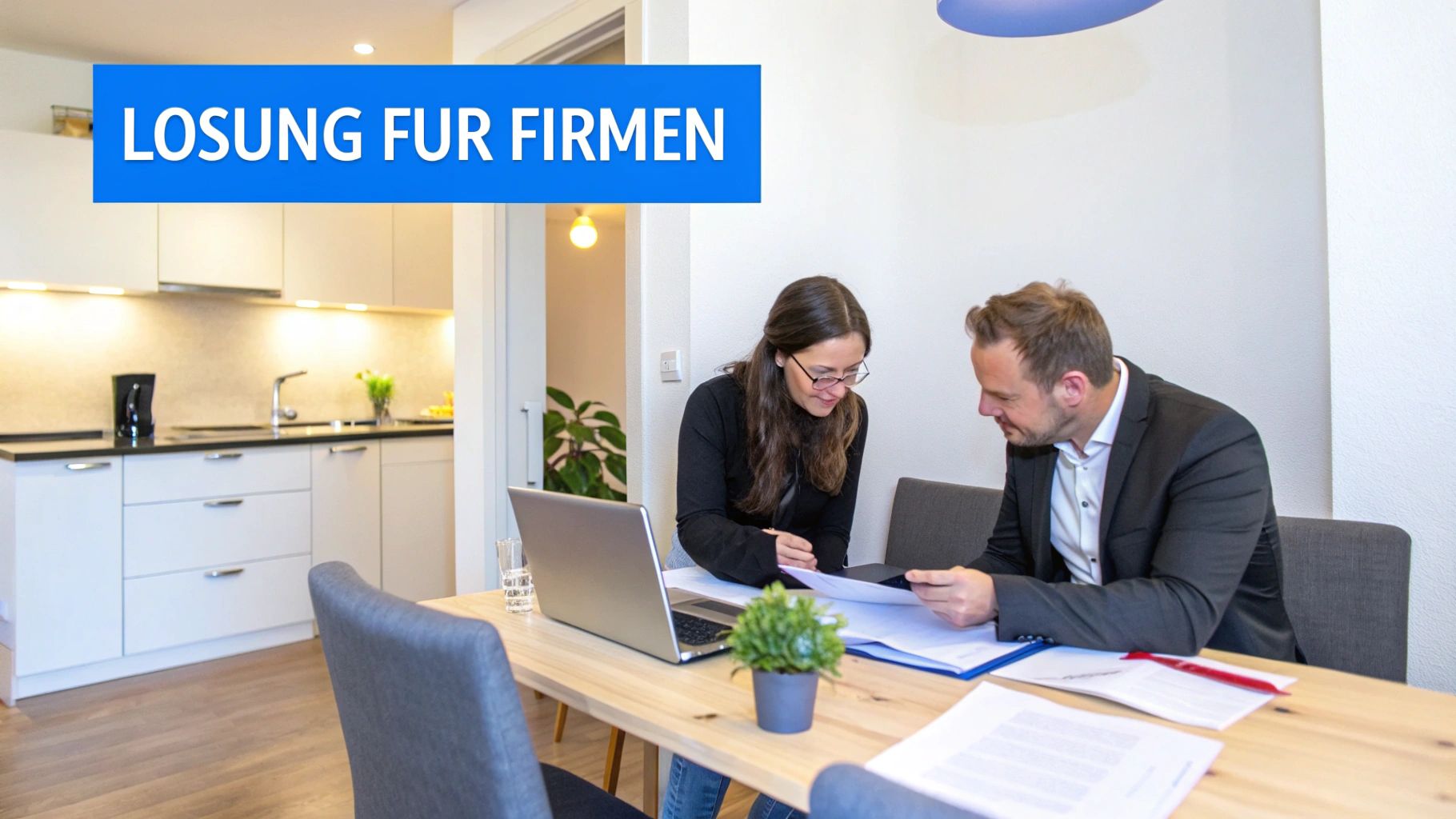 Eine Person schaut nachdenklich auf einen Laptop, umgeben von Fragezeichen-Symbolen