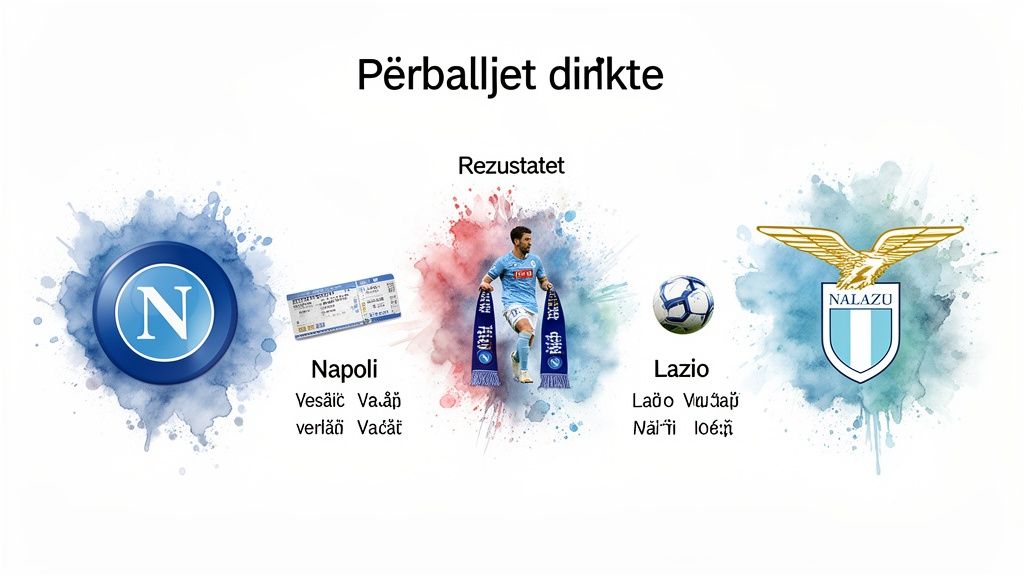 Complete Guide to Sports Betting Strategies 1 A graphic with head-to-head matches between football clubs Napoli and Lazio, showing logos and results.