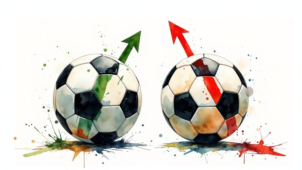 Një futbollist i Real Madridit duke festuar një gol në fushë.