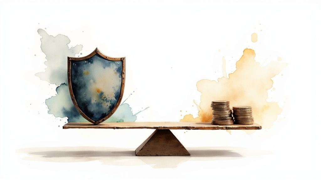 Draw No Bet (DNB) Betting: The Complete Guide to Risk Management 4 A scoreboard with green up and red down arrows symbolizing advantages and disadvantages